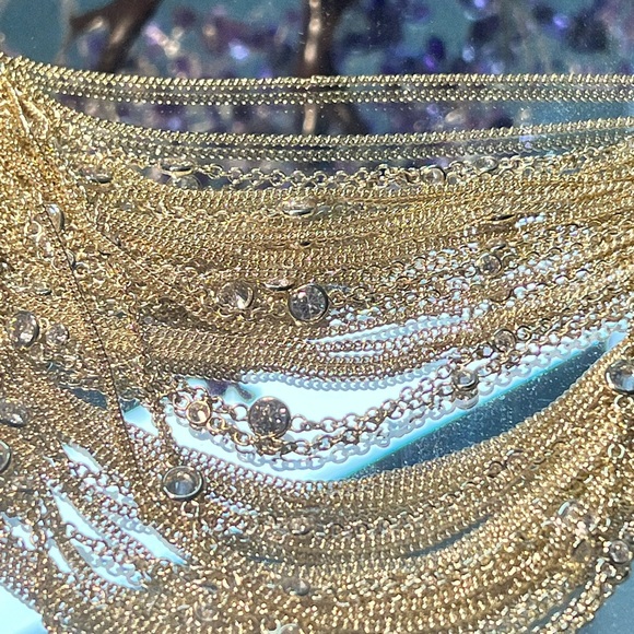 NWT Rare Kendra Scott Anastasia Necklace Yellow Gold Chains & CZ’s Perfect GORG! - Picture 5 of 12